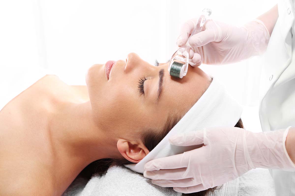 Roller ,microneedle mesotherapy, rejuvenating treatment